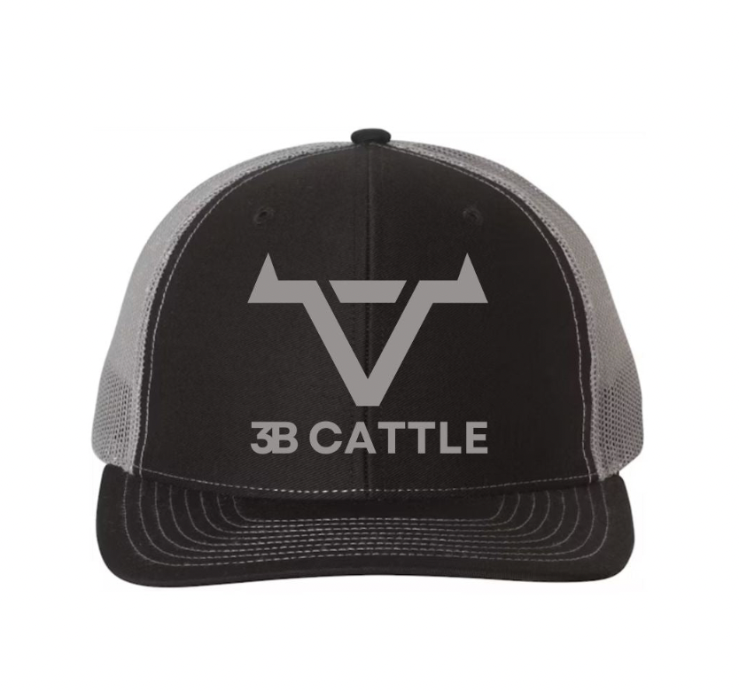 Black & Charcoal Trucker Hat