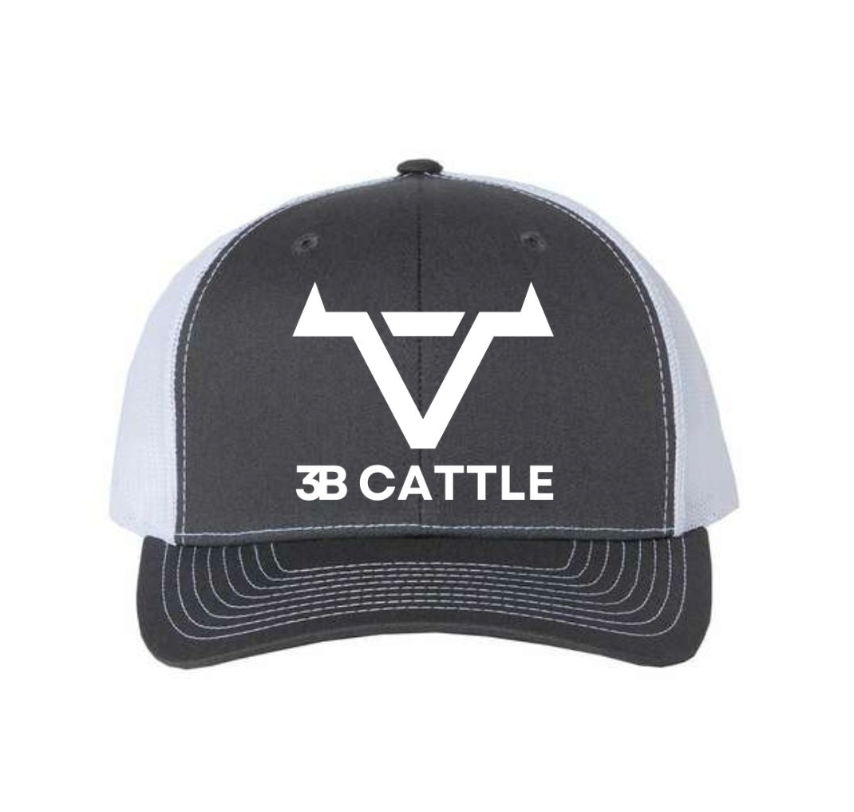 Charcoal & White Trucker Hat