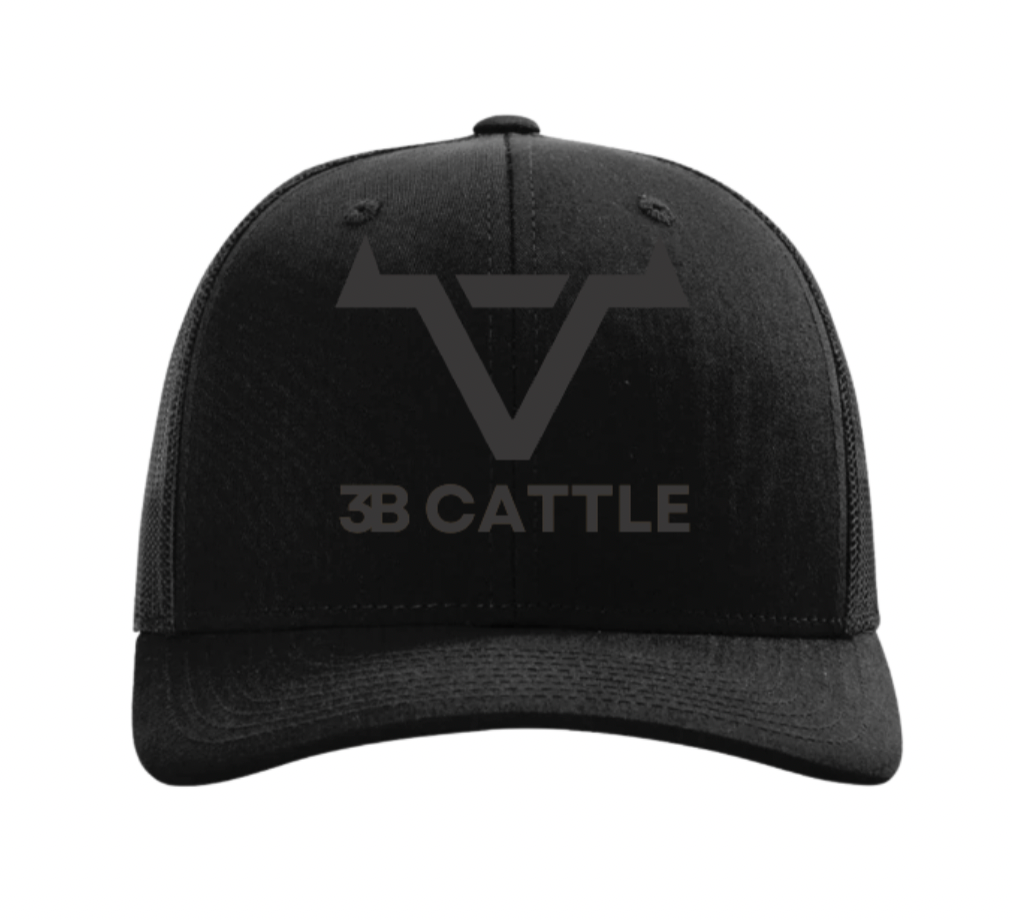 Black Monochrome Trucker Hat