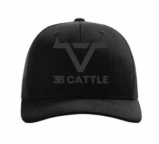 Black Monochrome Trucker Hat