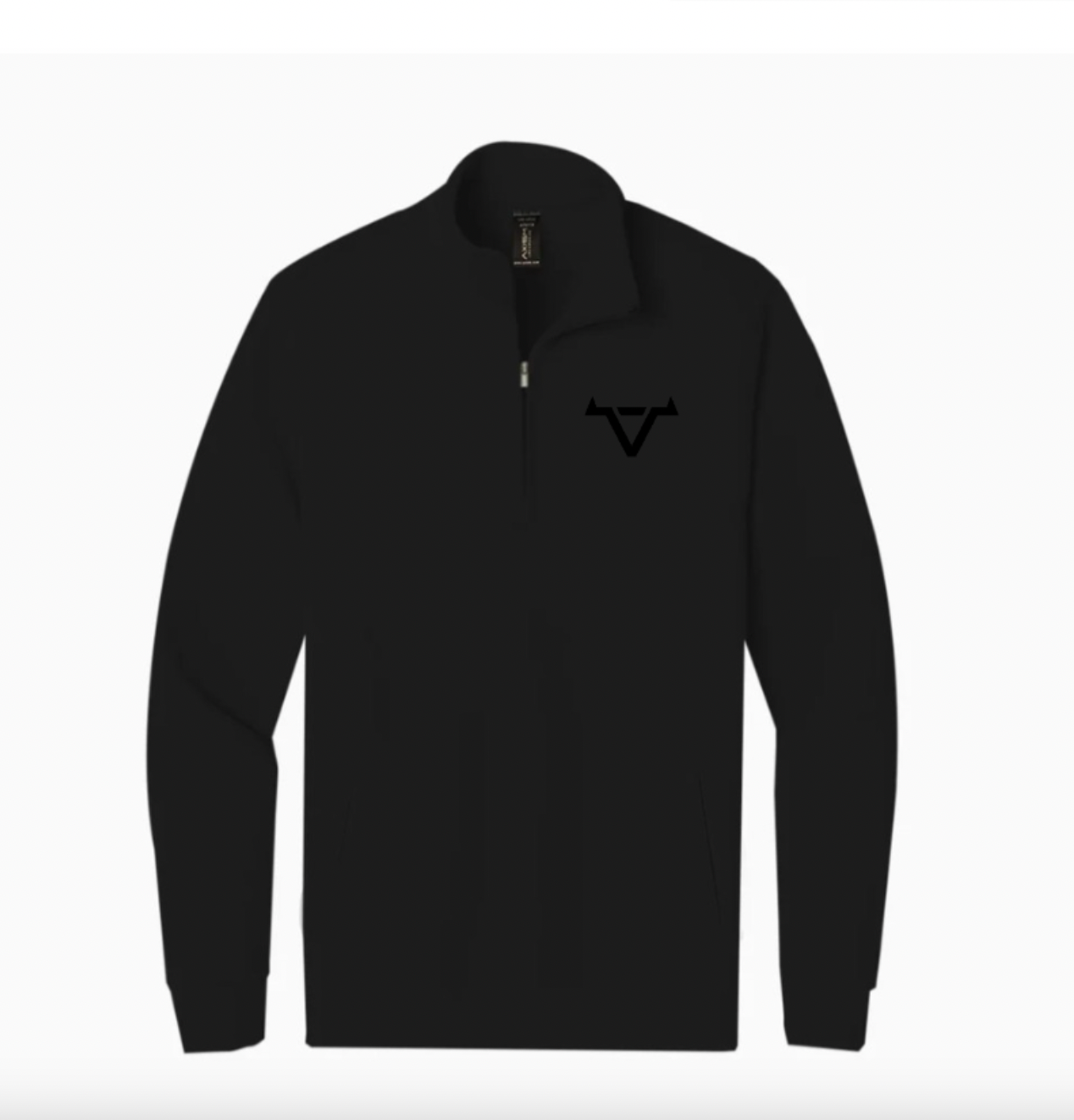 Black Monochrome Quarter Zips